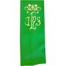 Estolón en los cuatro colores litúrgicos con JHS bordado verde 