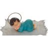 Niño Jesús durmiendo - Marmolina azul 
