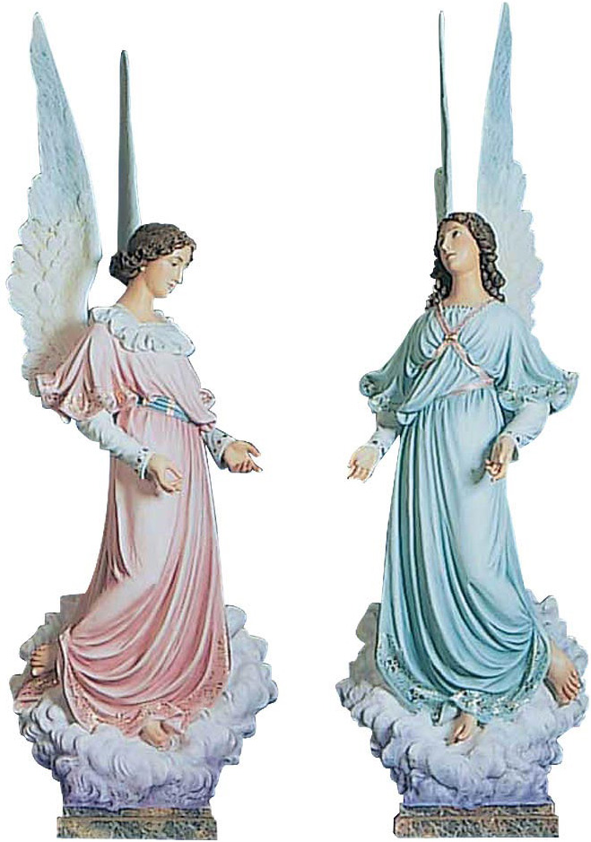 Imágenes religiosas de pareja de ángeles custodios
