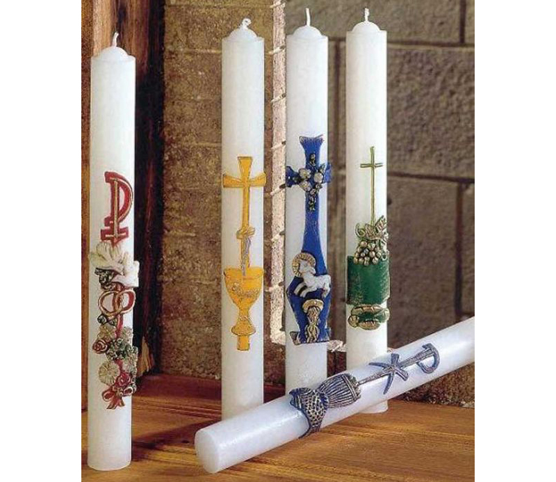 Candles Sacraments Baptism, Communion, Confirmation, Marriage
