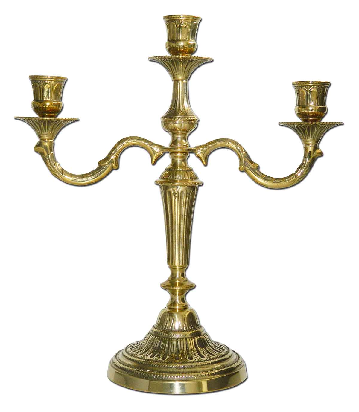 Table candlestick for three candles