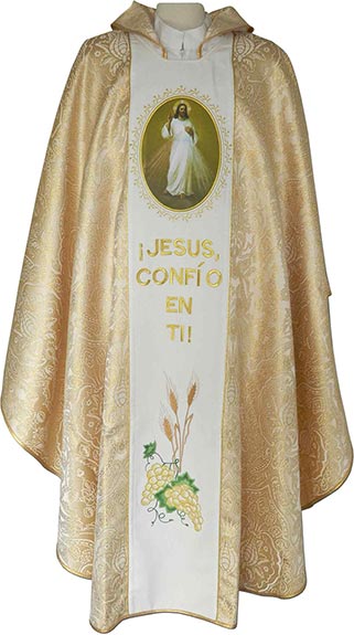 Golden color Catholic chasuble for sale