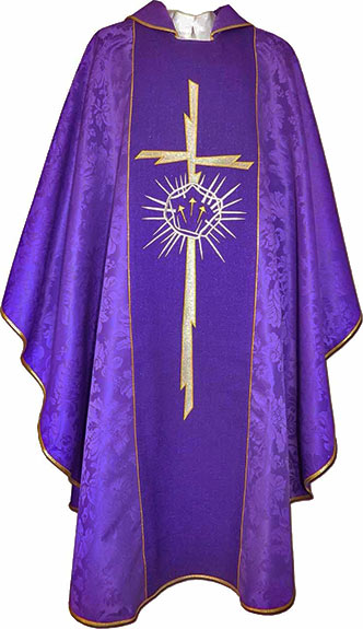 Purple Catholic chasuble for sale