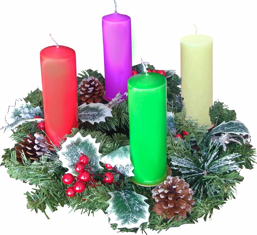 Advent wreath | Wreath with Advent candles - Brabander.es
