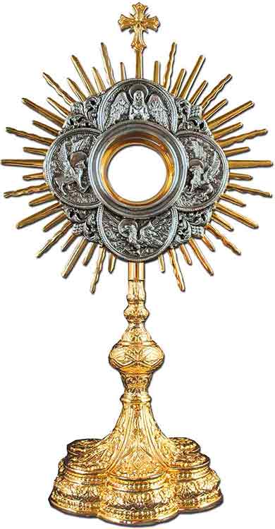 Custodia procesional para Corpus Christi