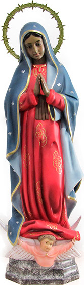 Imagen figura de la Virgen de Guadalupe de México