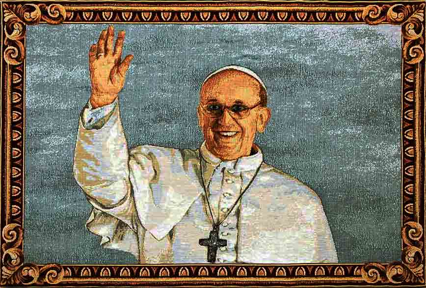 Tapiz del Papa Francisco | Tapices religiosos