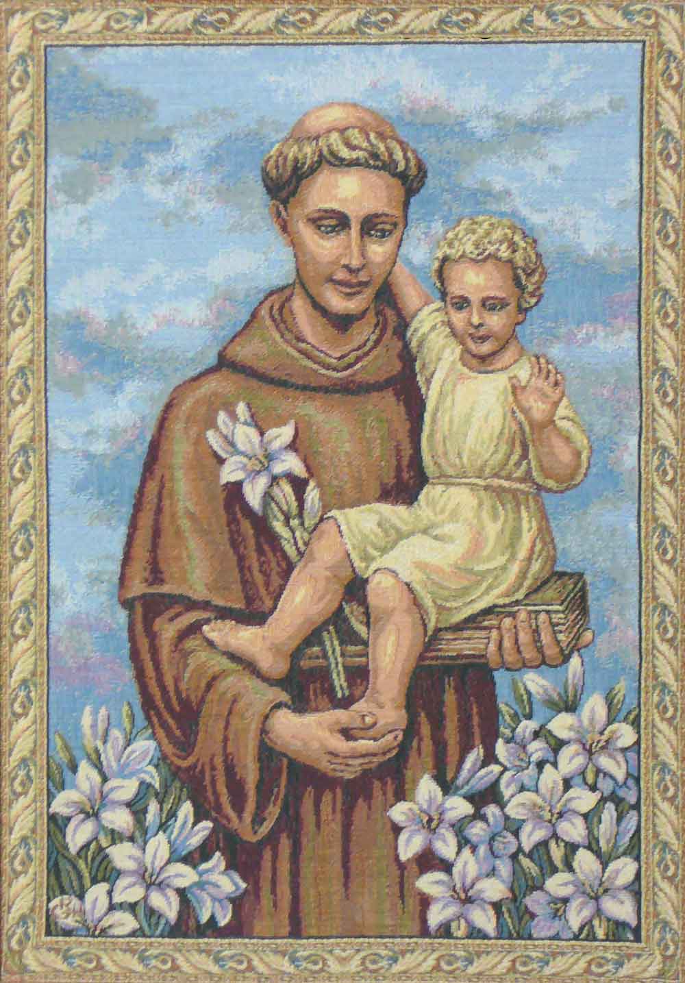 Tapestry with the image of Saint Anthony of Padua and the Child