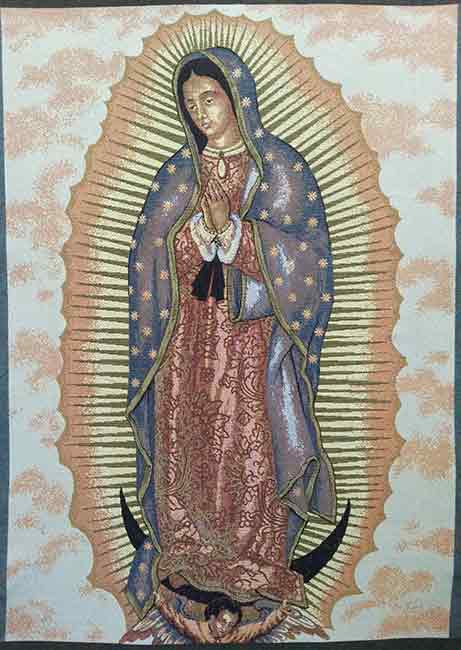 Colgadura - Tilma con la imagen de la Virgen de Guadalupe