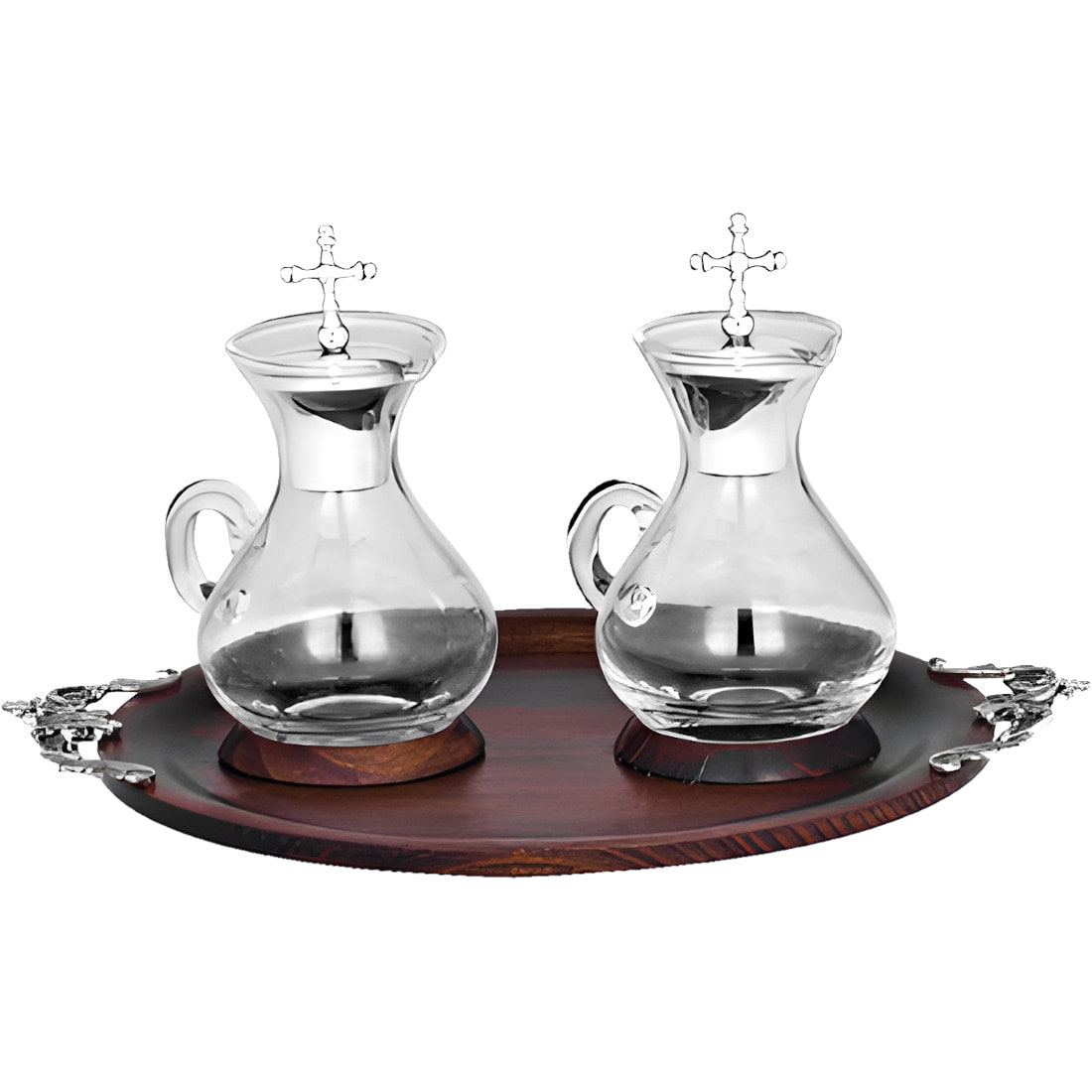Silver and crystal cruets liturgical cruets Brabander.es